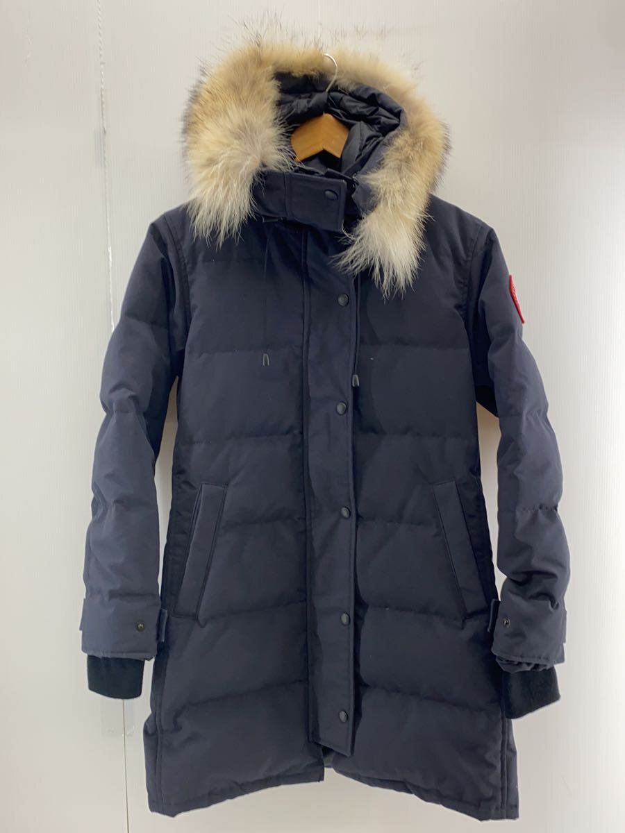 【中古】CANADA GOOSE◆ロングダウンジャケット/S/ポリエステル/3802LA/SHELBURNE PARKA【レディースウェア】