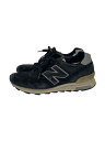 【中古】NEW BALANCE◆ローカットスニーカー/24.5cm/BLK/スウェード/M1400BKS【シューズ】