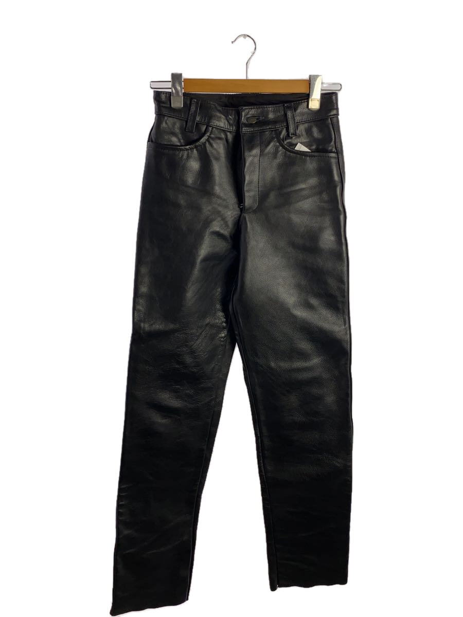 【中古】VANSON◆ボトム/30/レザー/BLK【メンズウェア】