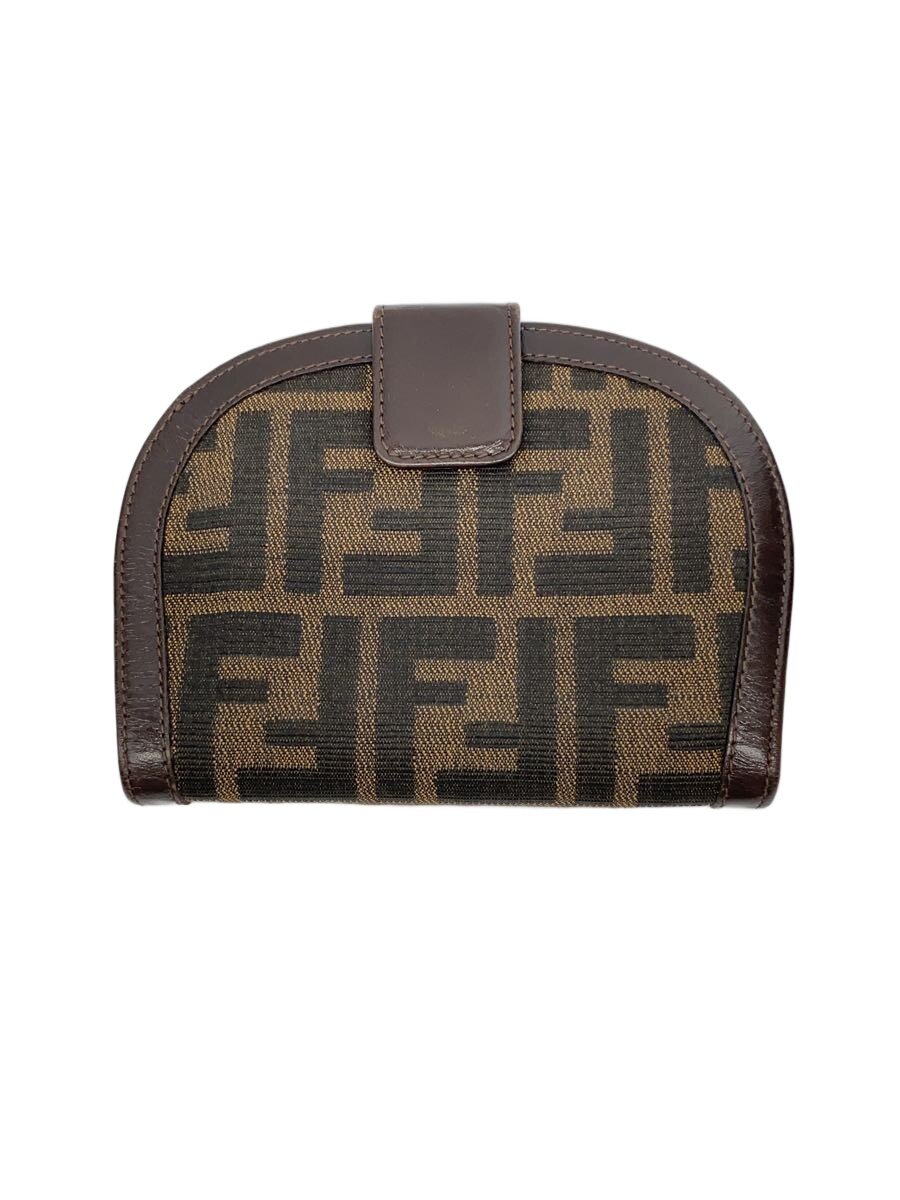 Clothing Accessories (Caps, Ties, Belts) - 【中古】FENDI◆2つ折り財布/キャンバス/BRW/総柄/レディース/2804-01223/099【服飾雑貨他】