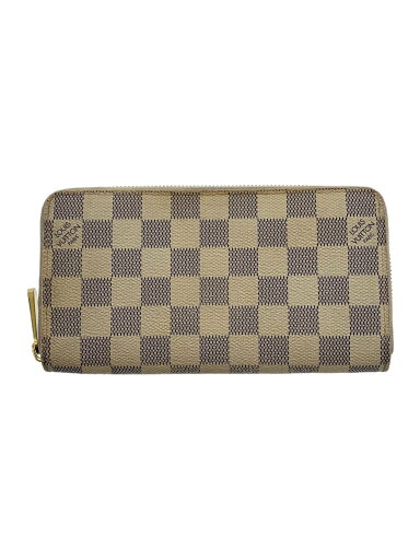 【中古】LOUIS VUITTON◆ジッピー・ウォレット_ダミエ・アズール_WHT/PVC/WHT/レディース//【服飾雑貨他】 【中古】LOUIS VUITTON◆ジッピー・ウォレット_ダミエ・アズール_WHT/PVC/WHT/レディース//【服飾雑貨他】