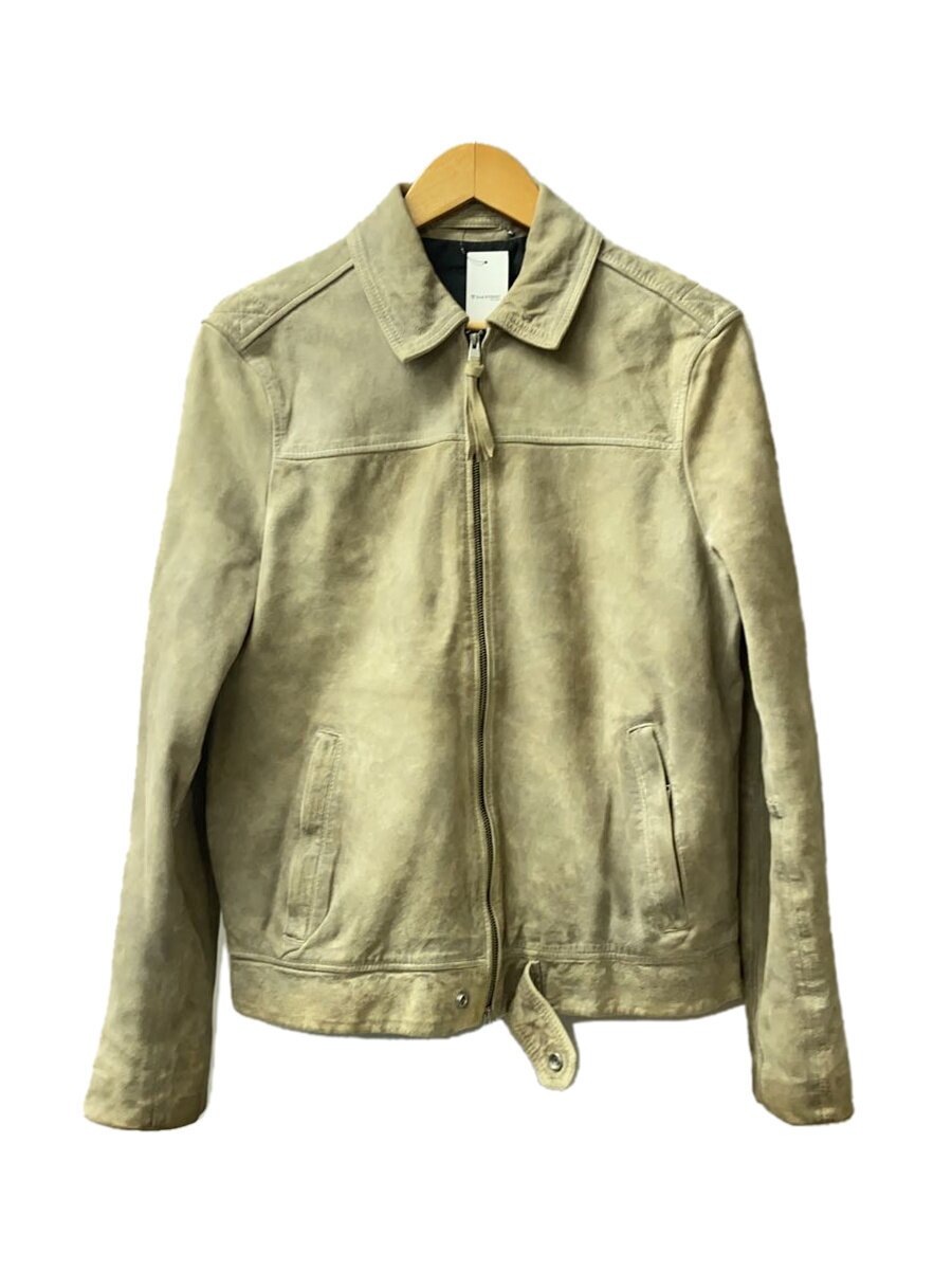 ALLSAINTS◆HAMPDEN JACKET/スウェード/S/山羊革/BRW/ML039S