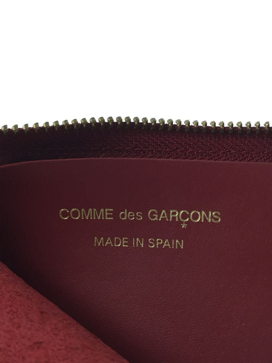 【中古】COMME des GARCONS◆コインケース/レザー/RED/無地/レディース【服飾雑貨他】