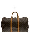 【中古】LOUIS VUITTON◆キーポル50_モノグラム・キャンバス_BRW/PVC/BRW【バッグ】