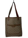 【中古】GUCCI◆トートバッグ_GGプラス_シェリー/PVC/BRW/総柄【バッグ】