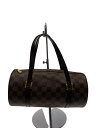 【中古】LOUIS VUITTON◆パピヨン26_ダミエ・エベヌ_BRW/PVC/BRW【バッグ】