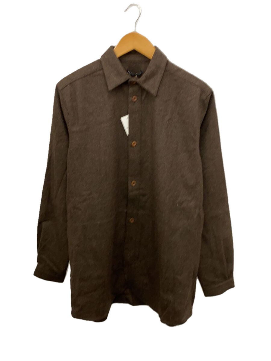 楽天2nd STREET 楽天市場店【中古】FRANKLEDER◆長袖シャツ/S/ウール/BRW/無地/0726033//【メンズウェア】