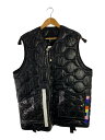 【中古】TAKAHIROMIYASHITA TheSoloist.◆22SS/oversized quilting liner vest/46/ナイロン/BLK/SJ.0011SS22【メンズウェア】