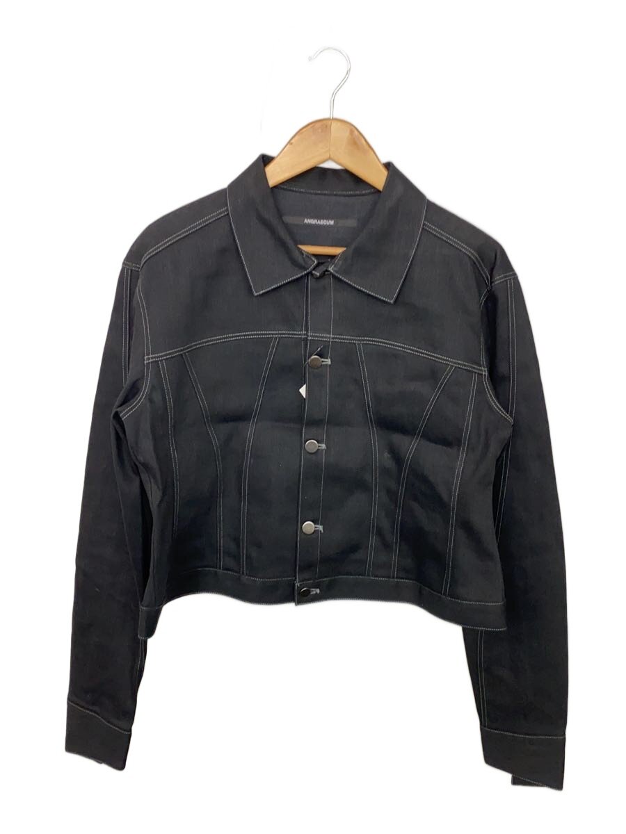 ANGRAECUM◆ジャケット/--/コットン/BLK/無地/2024-SS-01