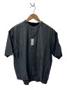 【中古】solamonat poche◆半袖ブラウス/--/コットン/GRY//【レディースウェア】