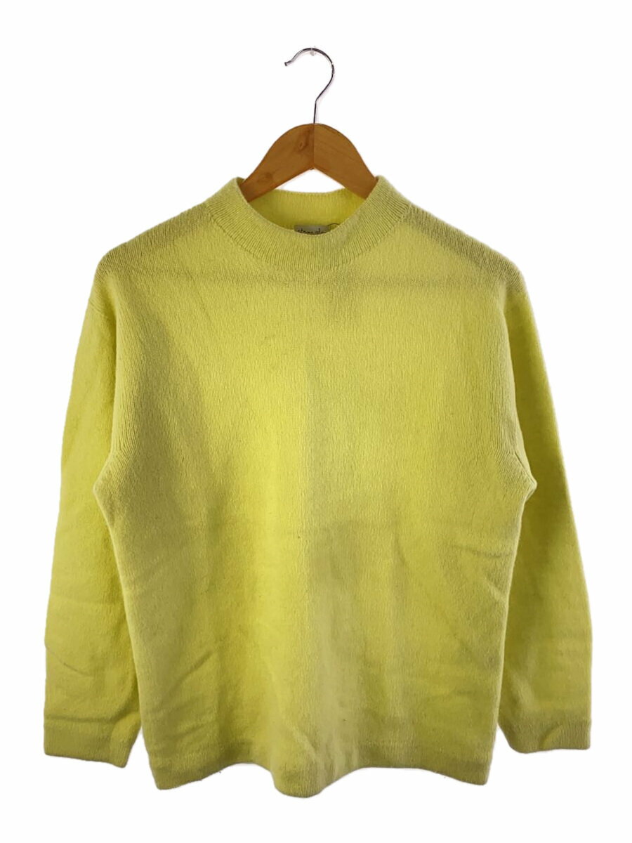【中古】Steven Alan◆ニット・セーター(厚手)/S/ウール/YLW/LAM-CA TUBE MOCK/カシミヤ混【メンズウェア】