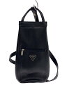 【中古】GUESS◆3WAY/リュック/レザー/BLK【バッグ】