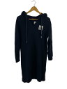 【中古】ARMANI EXCHANGE◆長袖ワンピース/S/コットン/ブラック/3KYA91 YJ2HZ【レディースウェア】