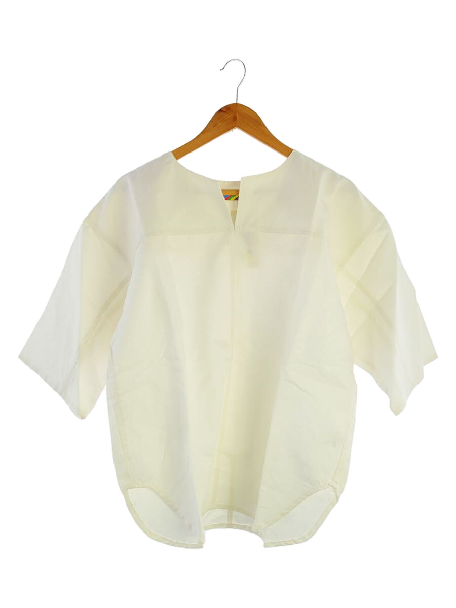 【中古】IS-NESS◆長袖シャツ/one/コットン/WHT/無地/16SH01T001【メンズウェア】