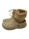 【中古】crocs◆ブーツ/--/BEG/206630-212【シューズ】