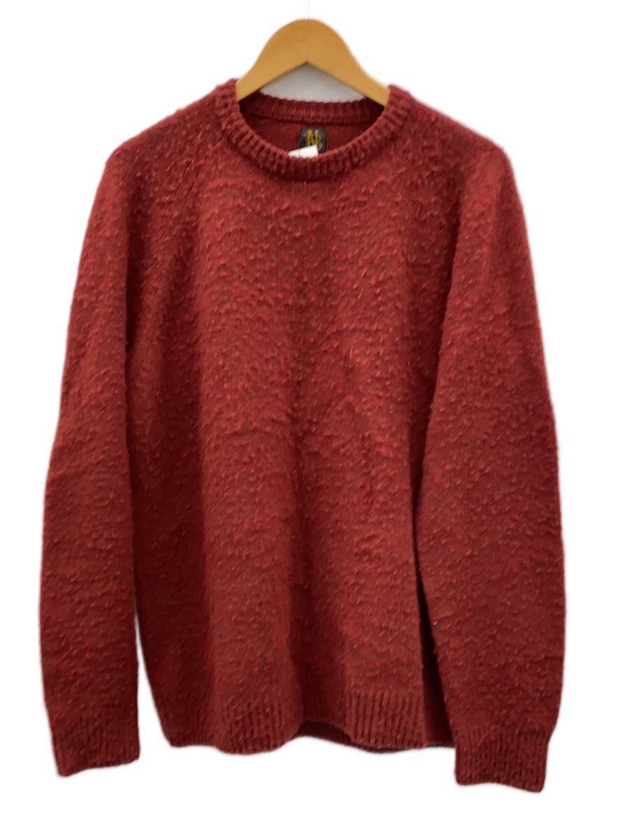 BATONER◆ニット/2/ウール/BRD/BN-22FM-062/LAMB WOOL NAPPING CREW NECK