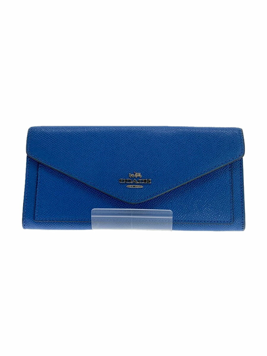 【中古】COACH◆長財布/--/BLU/レディース/L1677【服飾雑貨他】