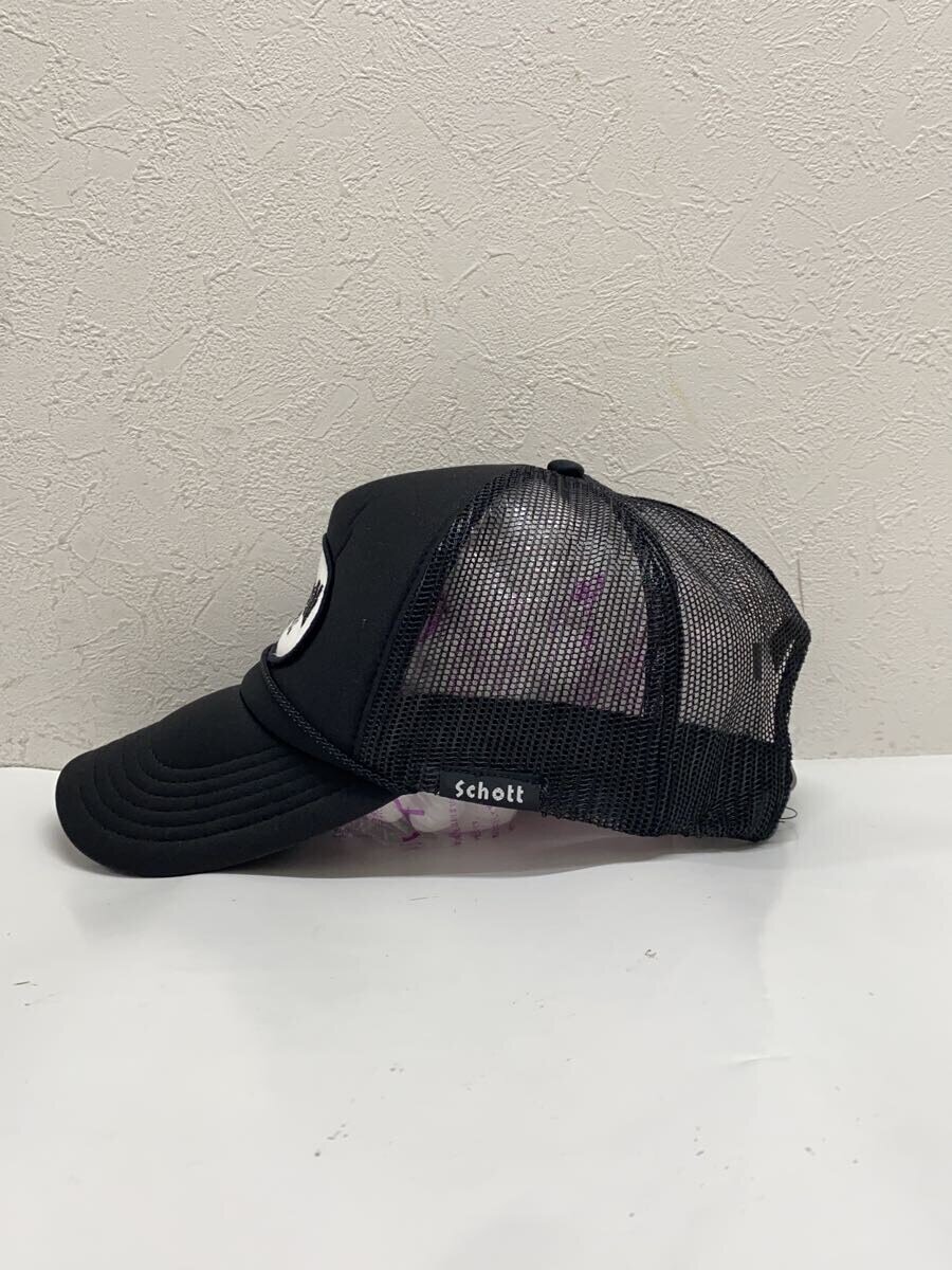 【中古】Schott◆メッシュキャップ/--/BLK/メンズ【服飾雑貨他】