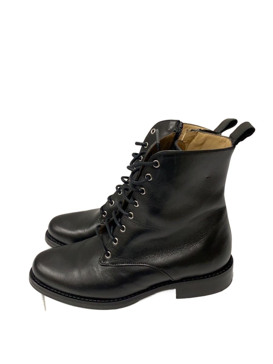 【中古】FABIO RUSCONI◆レースアップブーツ/35/BLK/レザー【シューズ】