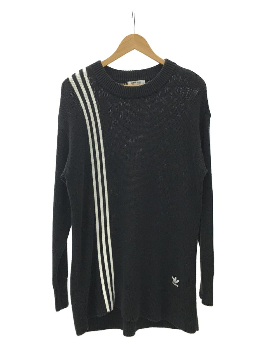 【中古】adidas◆セーター(薄手)/L/コーデュロイ/BLK/FU1749【メンズウェア】