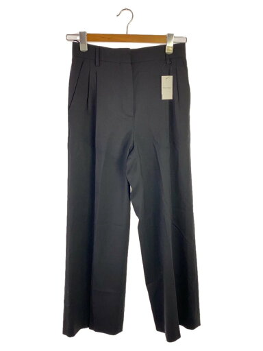 【中古】LOEWE◆ストレートパンツ/34/ポリエステル/BLK【レディースウェア】 【中古】LOEWE◆ストレートパンツ/34/ポリエステル/BLK【レディースウェア】