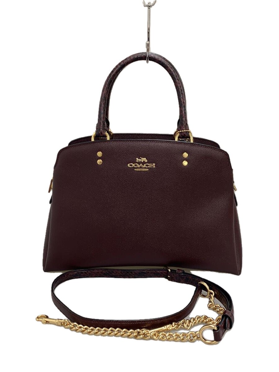 COACH - 【中古】COACH◆ハンドバッグ/レザー/BRD/アニマル/C7282IMAX2//【バッグ】