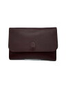 【中古】Cartier◆クラッチバッグ/レザー/BRW/内側破れ有【バッグ】
