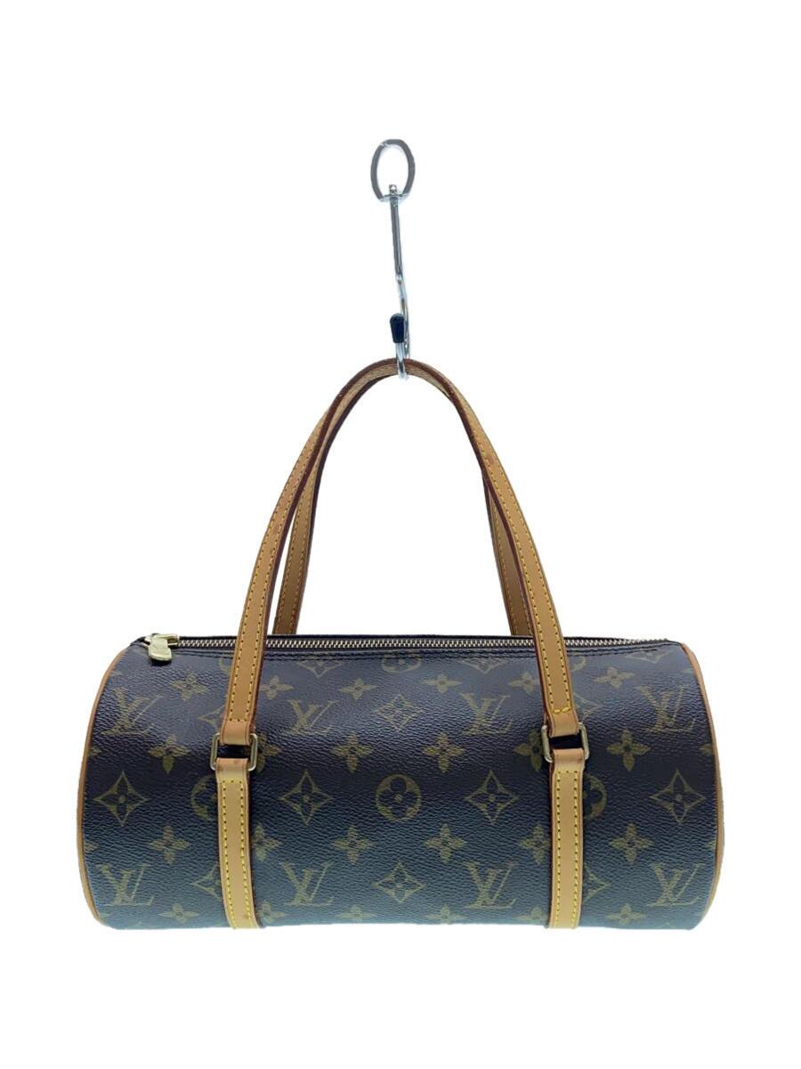 【中古】LOUIS VUITTON◆パピヨン26_モノグラム・キャンバス_BRW/PVC/BRW【バッグ】