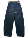 【中古】Curensology◆フェイクレザーカーヴィパンツ/38/フェイクレザー/BLK/CL305106ER-02【レディースウェア】