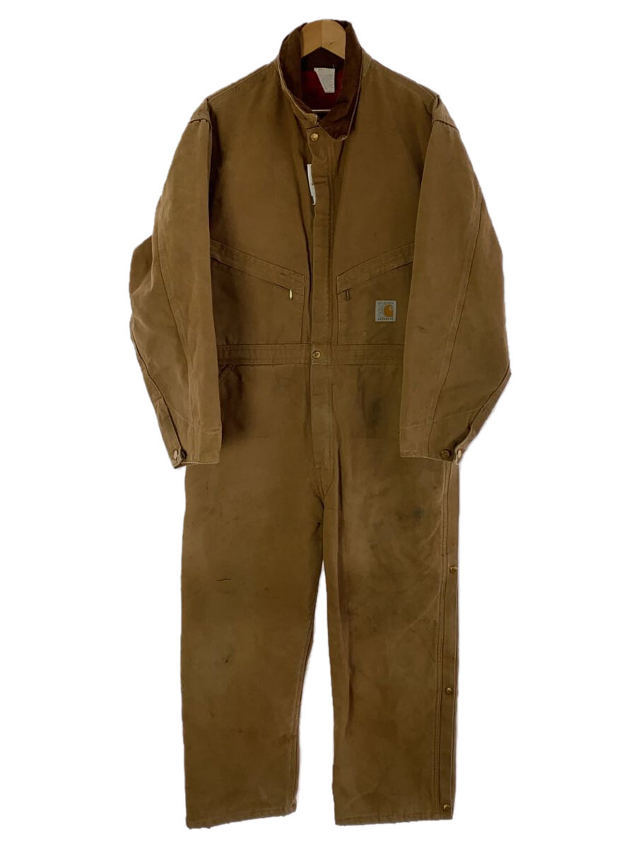 【中古】Carhartt◆80s/100周年/オールインワン/44/コットン/BRW【メンズウェア】