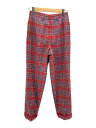 【中古】PINK HOUSE◆ピンクハウス/P0153FP04/ボトム/ウール/レッド/チェック【レディースウェア】