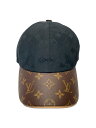 【中古】LOUIS VUITTON◆LVゲットレディー/モノグラム/キャップ/M/ポリエステル/BLK/総柄/メンズ/M76528//【服飾雑貨他】
