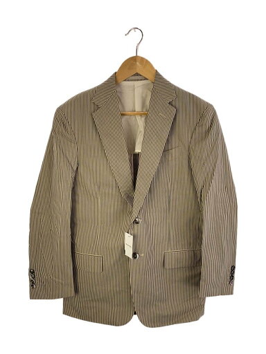 【中古】BOGLIOLI◆シルク/46/コットン/WHT/ストライプ【メンズウェア】 【中古】BOGLIOLI◆シルク/46/コットン/WHT/ストライプ【メンズウェア】