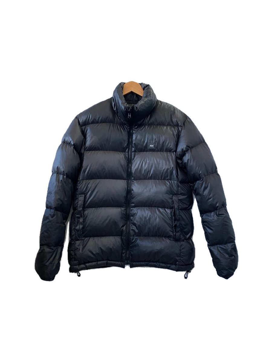 【中古】HELLY HANSEN◆ダウンジャケット/L/ポリエステル/BLK/HELLY HANSEN【メンズウェア】