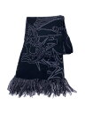 【中古】HUF◆マフラー/アクリル/BLK/総柄/メンズ【服飾雑貨他】(4)