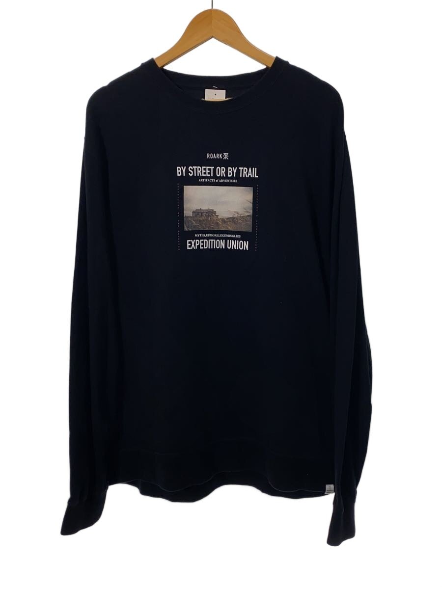 roarke◆スウェット/L/コットン/BLK/RLTJHW850