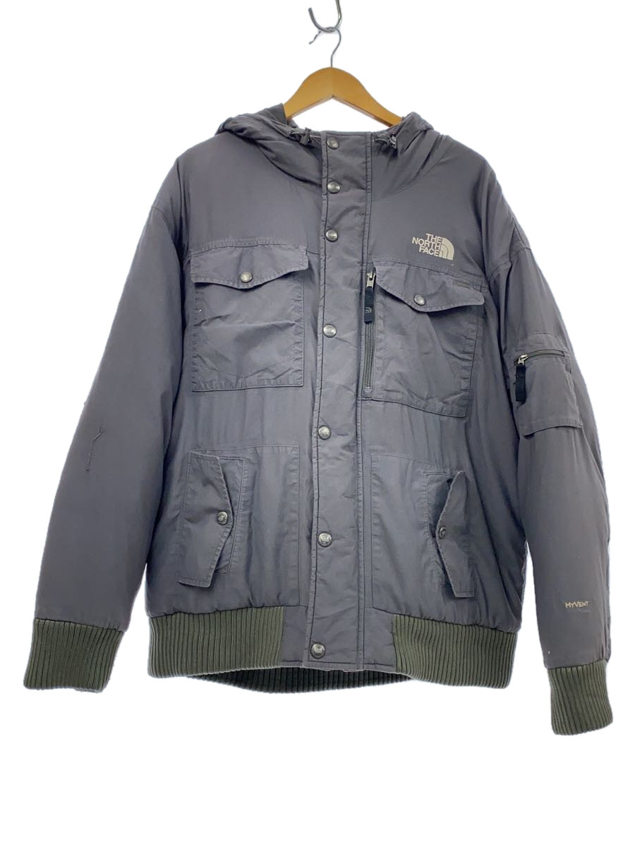 【中古】THE NORTH FACE◆ダウンジャケット/L/ナイロン/GRY【メンズウェア】