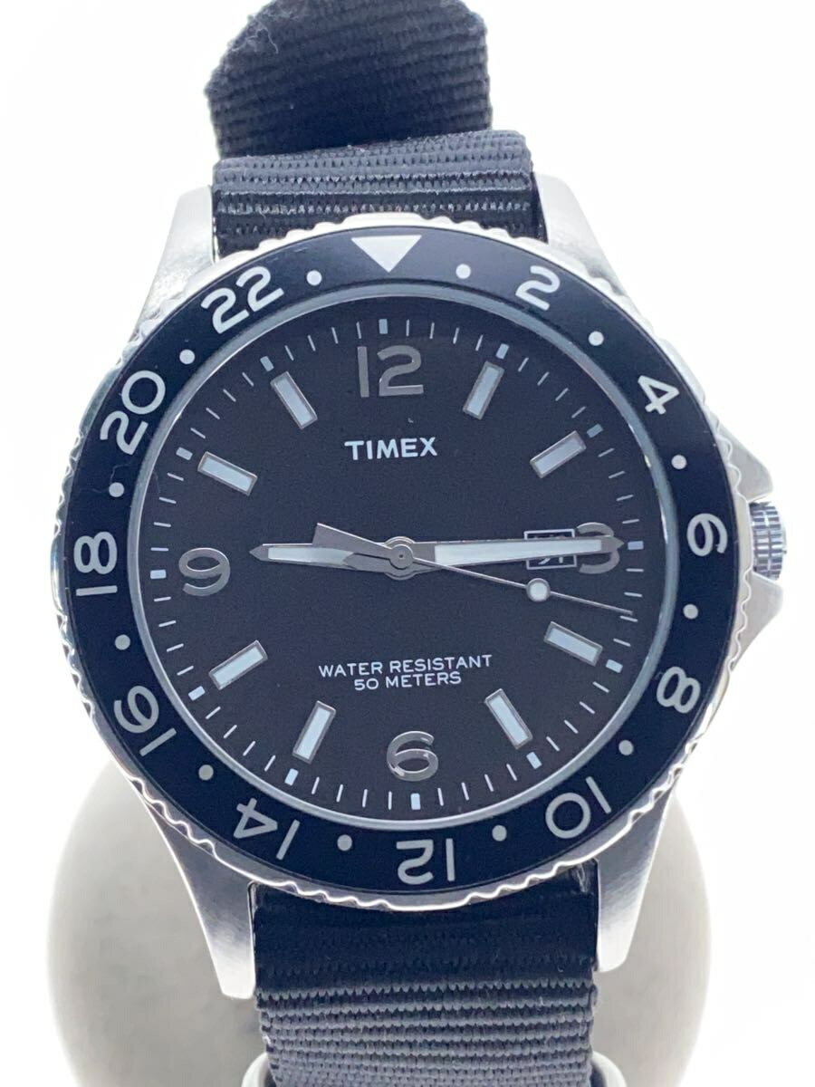 【中古】TIMEX◆クォーツ腕時計/アナ