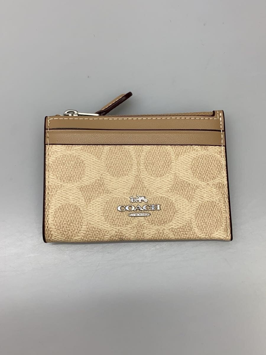 【中古】COACH◆パスケース/PVC/BEG/総柄/レディース/CW870【服飾雑貨他】