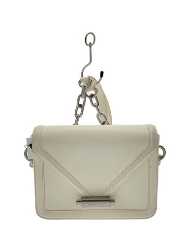 【中古】CHARLES&KEITH◆ショルダーバッグ/--/ホワイト/無地【バッグ】 【中古】CHARLES&KEITH◆ショルダーバッグ/--/ホワイト/無地【バッグ】