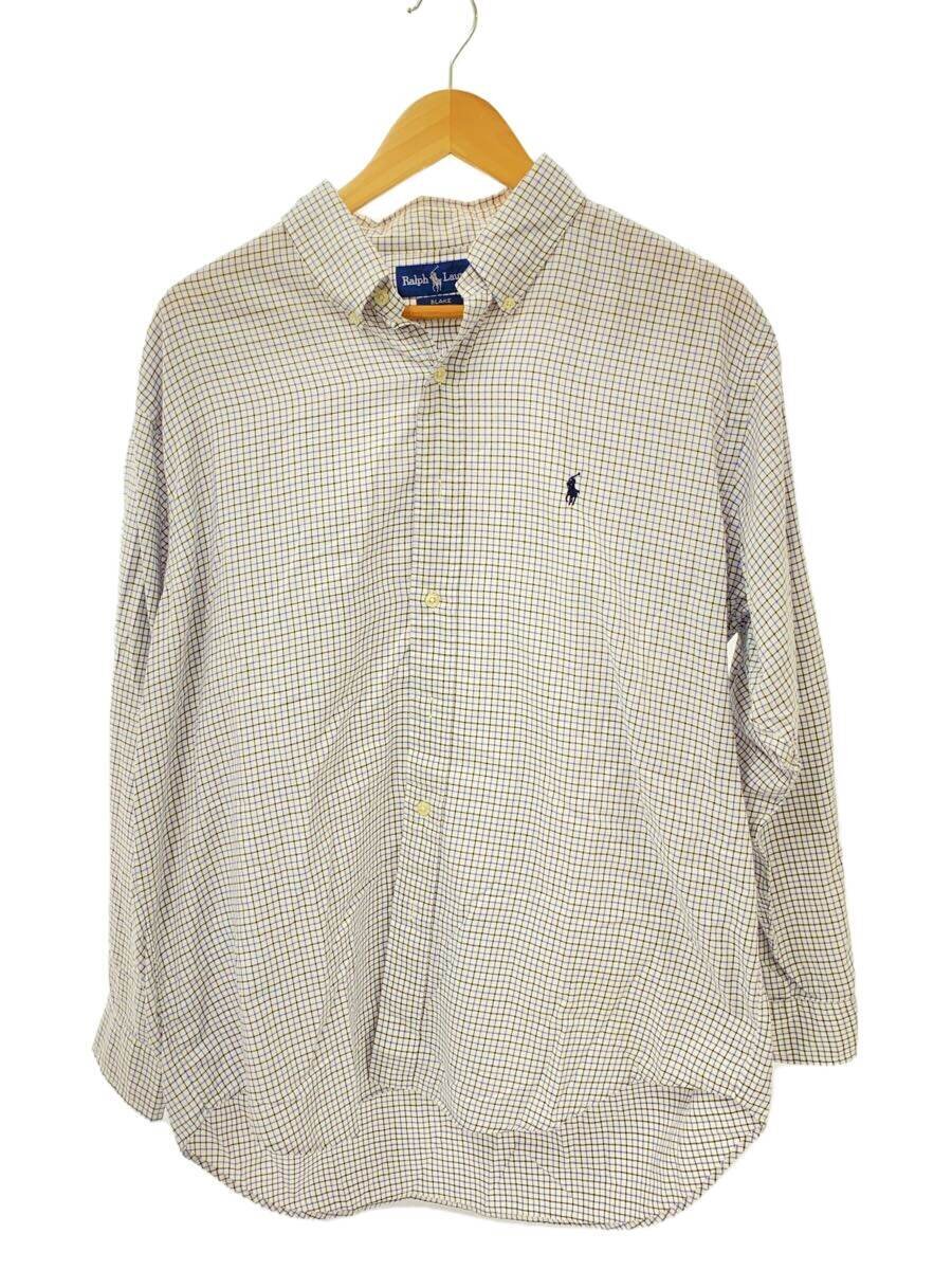 【中古】RALPH LAUREN◆長袖シャツ/LL/コットン/チェック【メンズウェア】