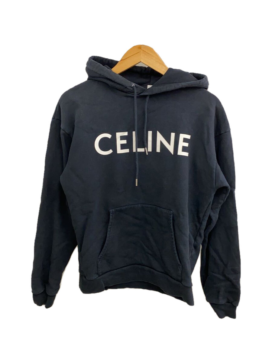 【CELINE】ロゴ プリント コットンスウェット パーカー CELINE】ロゴ プリント コットンスウェット パーカー CELINE