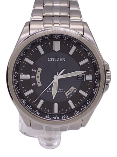 【中古】CITIZEN◆クォーツ腕時計/アナログ/--/NVY/SLV/H145-S073545【服飾雑貨他】 【中古】CITIZEN◆クォーツ腕時計/アナログ/--/NVY/SLV/H145-S073545【服飾雑貨他】