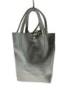 【中古】MARLON FIRENZE◆ショルダーバッグ/レザー/SLV/無地//【バッグ】(4)
