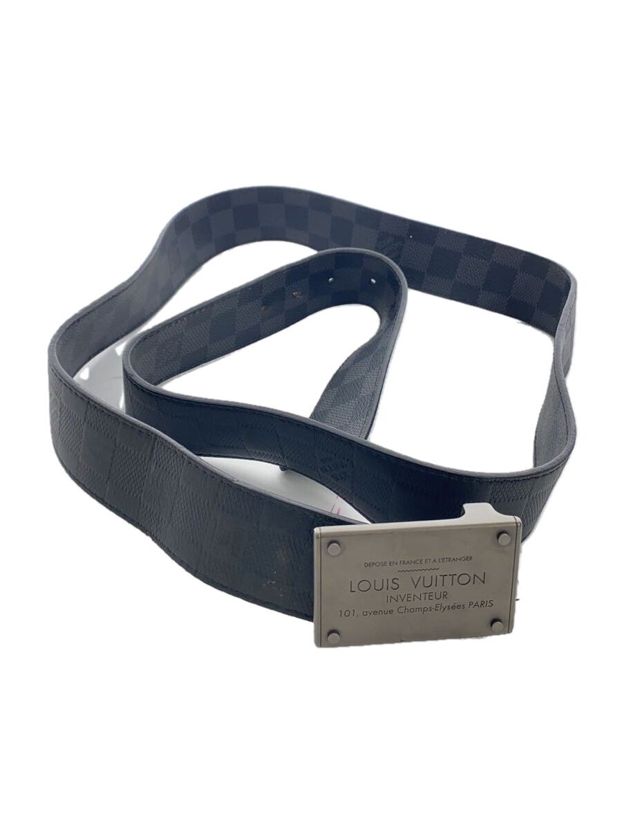 【中古】LOUIS VUITTON◆サンチュール・ネオアンヴァントゥール40MM_ダミエ・アンフィニ_GRY/キャンバス/GRY/メンズ【服飾雑貨他】