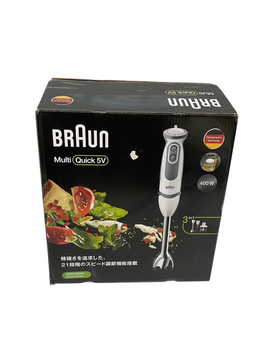 【中古】BRAUN◆ミキサー・フードプロセッサー マルチクイック5 MQ5235WH//【家電・...
