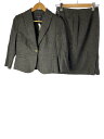 【中古】BROOKS BROTHERS◆セットアップ/O/ウール/GRY/無地【レディースウェア】