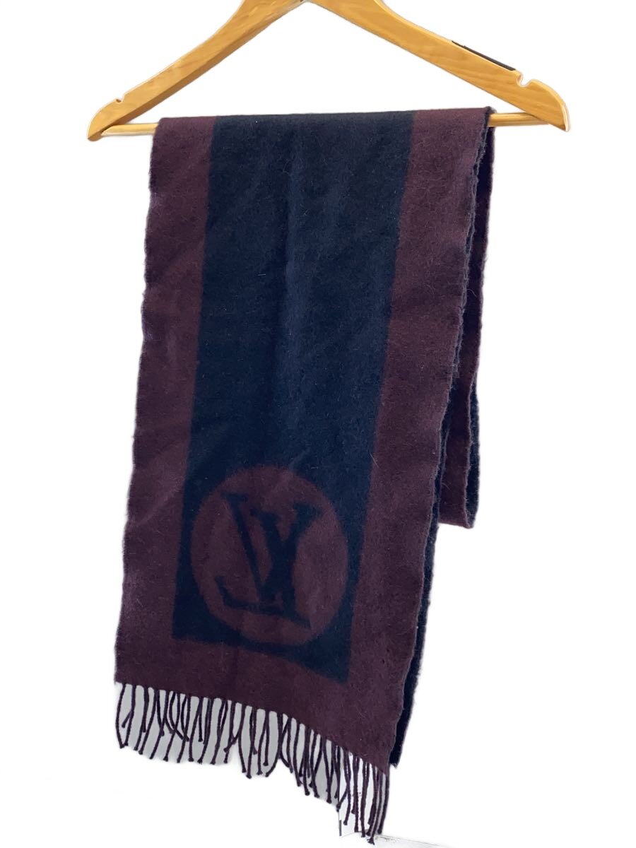 【中古】LOUIS VUITTON◆エシャルプ・カーディフ/ウール/BRD/メンズ//【服飾雑貨他】