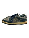 NIKE◆DUNK LOW DENIM/ローカットスニーカー/27cm/インディコ/304714-441/ソール黄ばみ有//