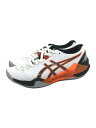 【中古】ASICS◆ローカットスニーカー/23.5cm/WHT/1073a037【シューズ】